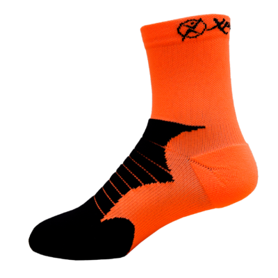 Medias Maratón 6” Naranja-Negro