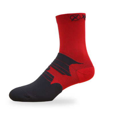 Medias Maratón 6”Rojo-Negro