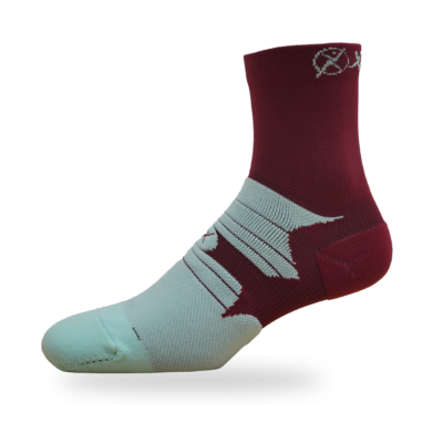 Medias Maratón 6” Vino Tinto - Menta