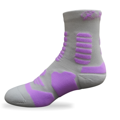 Medias Maratón 6”Bot Negro - Mora 8/10