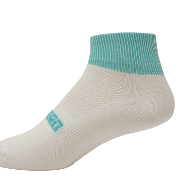 Medias Diseño 3" Bco Agua Marina  1023