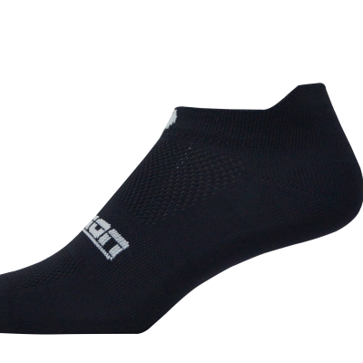 Medias Running Talonera Negro-Blanco 1275