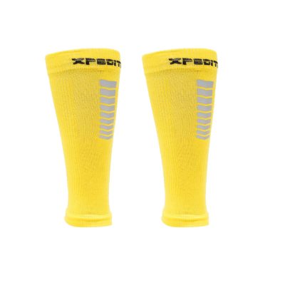 Pantorrilleras Compresión Reflectiva Amarillo 1080
