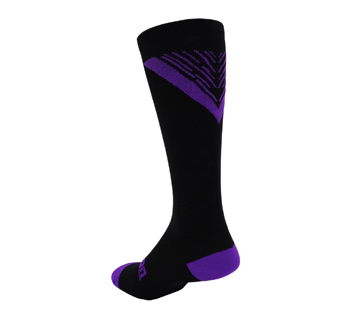 Medias Fitness Negro Morado 1268