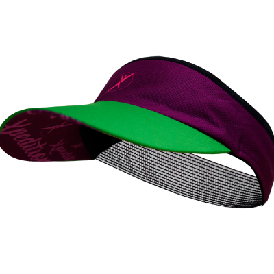 Viseras Running Morada verde