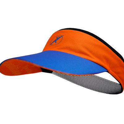 Viseras Running Naranja azul