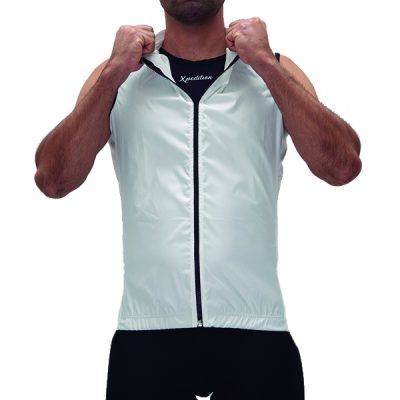 Chaleco Cortaviento Pro Fast Hombre Blanco