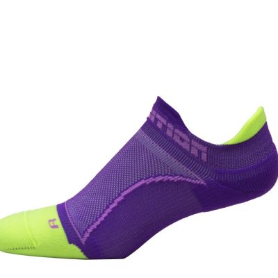 Medias Running Maratón Talonera Neon Morado