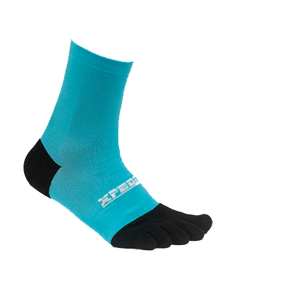 Medias Running Traxion 6” Azul Claro 1218