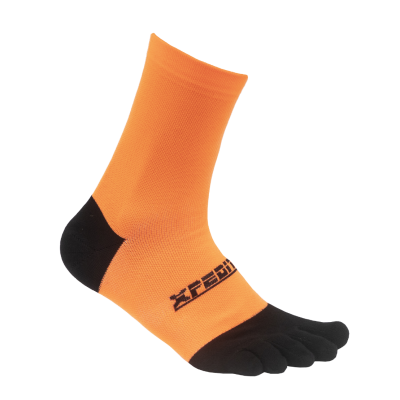 Medias Running Traxion 6” Naranja