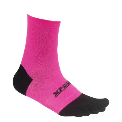 Medias Running Traxion 6” Fushia